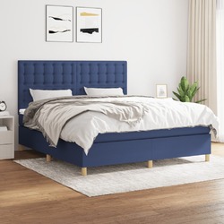 Boxspringbett mit Matratze Bettgestell Polsterbett Lattenrost Bett Stoff vidaXL