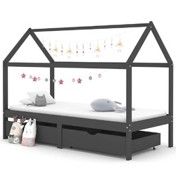 Kiefer Kinderbett mit Schublade Hausbett Bett Holzbett mehrere Auswahl vidaXL