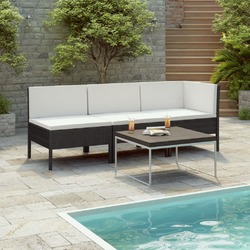 Gartenmöbel 3-tlg. Poly Rattan Lounge Sitzgruppe Sofa mehrere Auswahl vidaXL