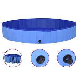 Hundepool Faltbar Schwimmbecken Hundebad Wasserbecken für Hunde PVC vidaXL