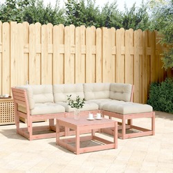 Garten Lounge Set Sofagarnitur Gartenmöbel 4-tlg. Weiß Massivholz Kiefer vidaXL