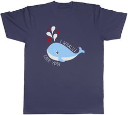 I Whaley Like You Herren-T-Shirt lustig Wal Valentinstag T-Shirt Geschenk