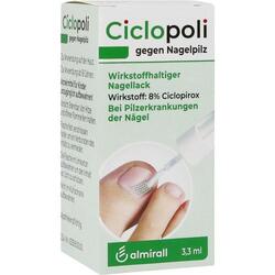 3x CICLOPOLI gegen Nagelpilz wirkstoffhalt.Nagellack 3.3 ml PZN: 8907113