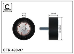 Umlenk-/Führungsrolle Keilrippenriemen CAFFARO 490-97 für VAUXHALL ANTARA OPEL