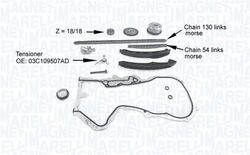 MAGNETI MARELLI STEUERKETTENSATZ passend für AUDI A1 A3 SEAT ALHAMBRA ALTEA