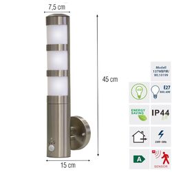 Grafner Wandlampe Außenlampe Wandleuchte Gartenleuchte LED Lampen Außenleuchte✔️mit und ohne Bewegungsmelder✔️für Innen und Aussen