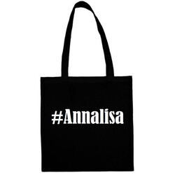 Tasche Beutel Baumwolltasche #Annalisa Hashtag Einkaufstasche Schulbeutel Turnbe