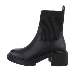 Chelsea Boots Damenschuhe 6908 Ital-design In Schwarz