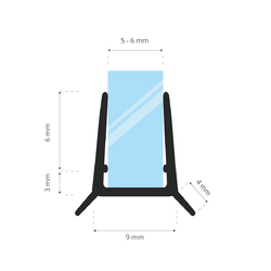 Duschkabinen Duschdichtung Wasserabweiser Ersatzdichtung Schwallschutz UK24✅ GERADE lieferbar ✅ flexibler Radius ✅ jede Dusche ✅