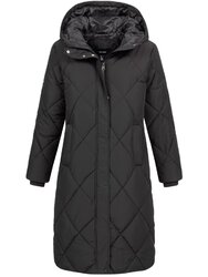 Vero Moda Damen Mantel Steppmantel Wintermantel Jacke Parka VMAdelaloa Long Coat