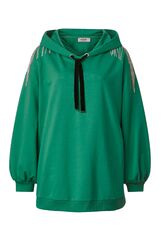 Angel of Style Damen große Größen Hoodie Kapuzensweatshirt oversized