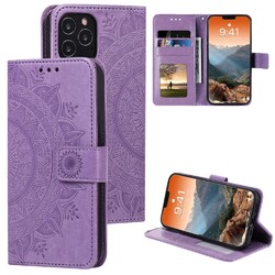 Hülle für Apple iPhone 12 Pro Max Handyhülle Flip Case Cover Tasche Etui Mandala