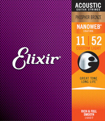 Elixir Nanoweb Phosphor Bronze - Saiten für Westerngitarre - beschichtet