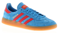 Adidas Originals Herren Turnschuhe Handball Spezial Leder Schnürer Blau UK Größe