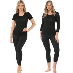 Damen Thermal Lang Jane Top Hose Unterwäsche Weste Komfort Hose Winter Kleidung