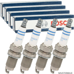 4x Bosch 0 242 236 564 Zündkerze für AUDI VW OPEL SEAT SKODA Zündfunke