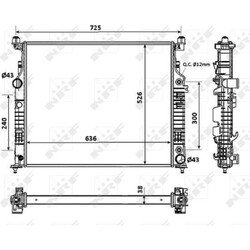 NRF 53937 Kühler Motorkühlung für MERCEDES BENZ GL KLASSE M R SL W164 X164
