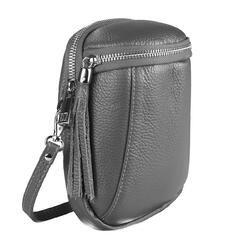 ITAL DAMEN LEDER BRUST TASCHE CROSS Over BODY BAG Umhängetasche Smartphone Handy