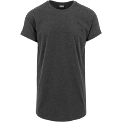 Urban Classics Long Shaped Turnup Tee Basic T-Shirt runder Saum Herren Men S-XXL