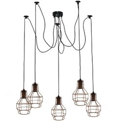 5 Wege Vintage Pendelleuchte Käfig Retro Industrielle Deckenkronleuchter Licht Spinne