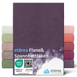 Flanell Spannbettlaken Feinbiber Spannbetttuch Bettlaken etérea 90x200 - 200x220