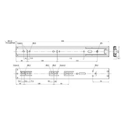 JUNKER Vollauszug 45 kg 300-700 mm Teleskopschiene SoftClose Schubladenschiene1 bis 15 Paar  ✔ mit gestaffelten Preisen  ✔