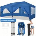 NEU Falt Pavillon WASSERDICHT Pavillion Gartenzelt Partyzelt Festzelt 3x3m/3x6m