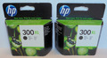 2x HP CC641EE 300XL Black Tintenpatronen f. HP D1660 D2560 F4280 MHD 2022