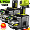 1-4x 18V Original Akku für Ryobi P108 Lithium ONE Plus P109 RB18L50 9,0Ah 12,0Ah