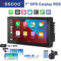 DAB+ Android 13 Carpaly Doppel 2 DIN Autoradio GPS NAVI Radio 7" Bluetooth Cam