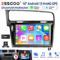 Autoradio DAB+ 4+64G Carplay Android 13 Für VW Golf VII MK7 2013-2017 GPS KAM FM