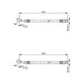 2X BOSCH BREMSSCHLÄUCHE VORNE PASSEND FÜR OPEL MERIVA LINKS+RECHTS