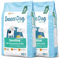 2 x 10 kg Green Petfood InsectDog Sensitive