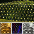 LED Lichternetz Lichtervorhang Lichterkette Außenlichterkette Strip 8 Modi