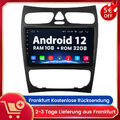 Für Mercedes Benz C CLK Klasse W203 W209 Autoradio Android12 GPS Navi BT RDS DAB