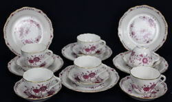 6x Hutschenreuther Maria Theresia Linderhof Kaffeeservice Gedeck Tasse Teller