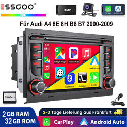 Für Audi A4 S4 RS4 B6 B7 DAB+ Carplay Android 13 Autoradio GPS Navi WIFI MIK KAM