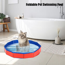 Profi Faltbarer Hundepool Doggy Pool Swimmingpool Hundebad für Hunde, Katzen NEU