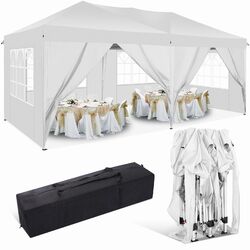 Pavillon 3x3/3x4,5/3x6m Wasserdicht Faltpavillon Gartenzelt Partyzelt Bierzelt