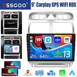 Für Peugeot 307 2002-2013 9" Autoradio 2+64G Carplay Android 13 GPS Navi BT WiFi