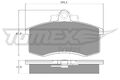 Bremsbelagsatz Scheibenbremse TOMEX Brakes TX 10-36 für LADA ZAZ SAMARA 2108 110