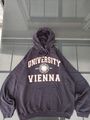 College Hoodie Pulli Schwarz University Vienna 1365 Größe L