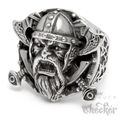 Wikinger-Ring Schwerter und Äxte Berserker Schmuck aus Edelstahl Männer Geschenk