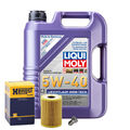 Motoröl 5W40 LIQUI MOLY Leichtlauf High Tech 5L+HENGST Ölfilter+Ölablassschraube