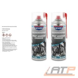 2x 400ml PRESTO KEILRIEMENSPRAY KEILRIEMEN-SPRAY FLACH RUND 157042 32091547Die Nr.1* für Autoteile: Top-Preis-Leistungs-Verhältnis