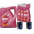 10L MANNOL 7917 Energy Formula C4 5W-30 Leichtlauf-Motoröl ACEA Motor Flush