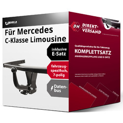 Für C-Klasse Limousine Typ W203 Anhängerkupplung starr + E-Satz 7pol neuoptional auch als Komplettpaket mit Montage