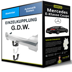 Abnehmbare Anhängerkupplung für MERCEDES E-Klasse Coupe 09- Typ C207 G.D.W. NEUGleich mitbestellen:Montage zum Festpreis:ab 449,- Euro