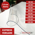 Tischfolie Schutzfolie Tischdecke  Tischschutz  Tisch Folie transparent 2.5mm 