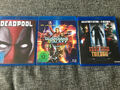 MARVEL [5 Blu Ray] Deadpool + Iron Man 1 2 3 + Guardians of the Galaxy Vol.2